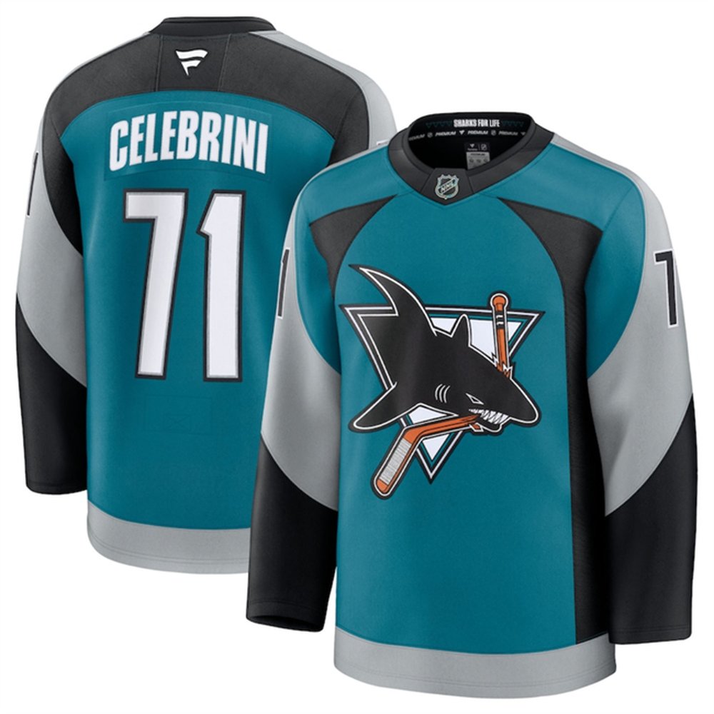 Youth San Jose Sharks #71 Macklin Celebrini Teal 2025 Alternate Stitched Hockey Jersey Youth San Jose Sharks #71 Macklin Celebrini Teal 2025 Alternate Stitched Hockey Jersey