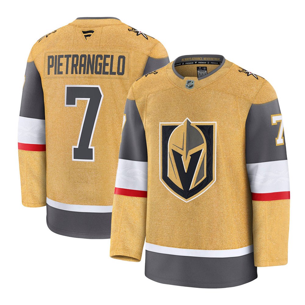 Youth Vegas Golden Knights #7 Alex Pietrangelo Gold Home Jersey
