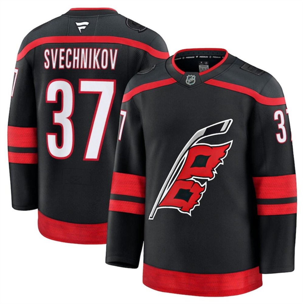 Youth Carolina Hurricanes #37 Andrei Svechnikov Black 2024-25 Home Stitched Hockey Jersey Youth Carolina Hurricanes #37 Andrei Svechnikov Black 2024-25 Home Stitched Hockey Jersey