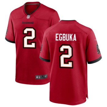 Men's '76 Tampa Bay Buccaneers #2 Emeka Egbuka Red Player Game Jersey Men's '76 Tampa Bay Buccaneers #2 Emeka Egbuka Red Player Game Jersey