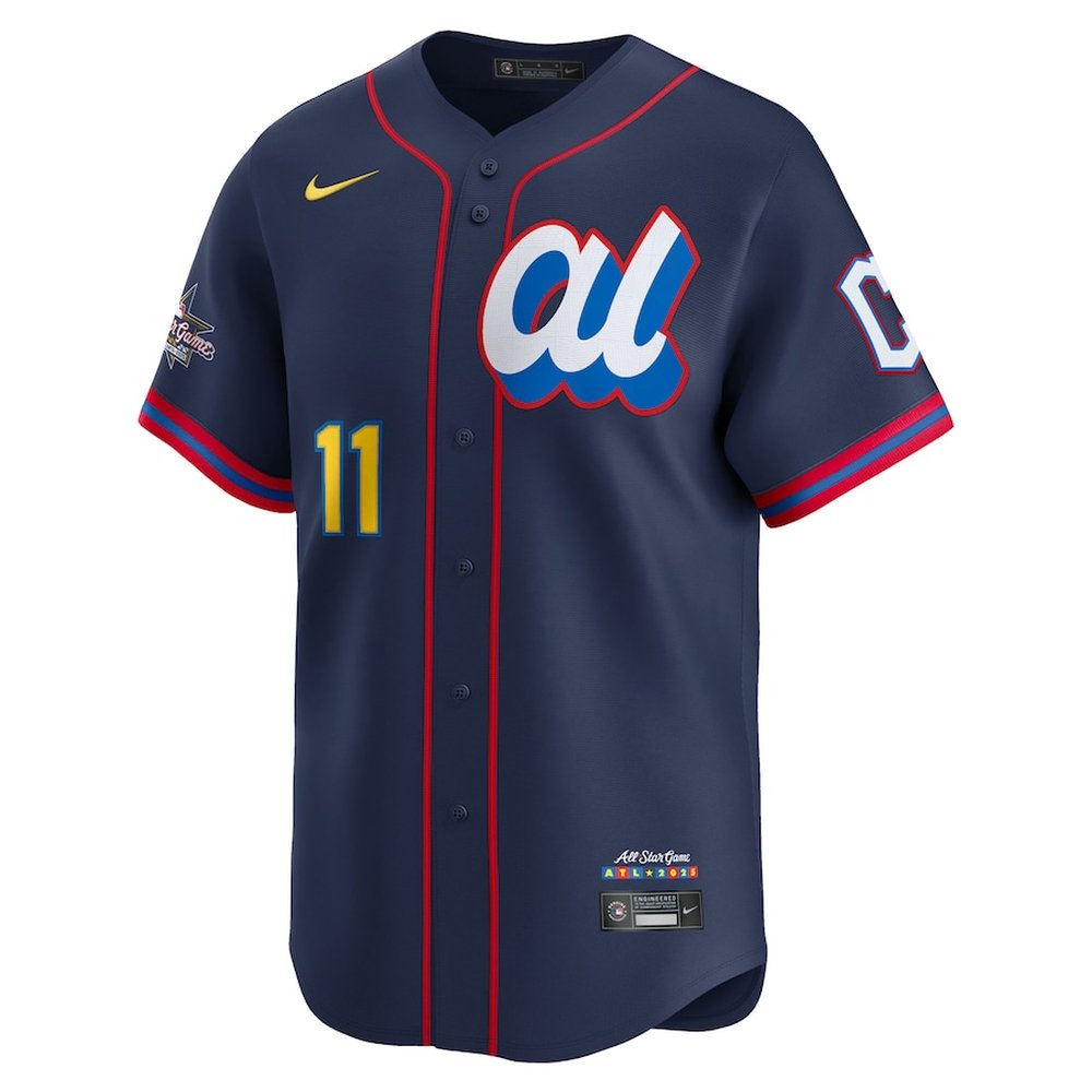 Men's American League #11 Jose Ramirez Nike Navy 2025 All-Star Edition Limited Player Jersey