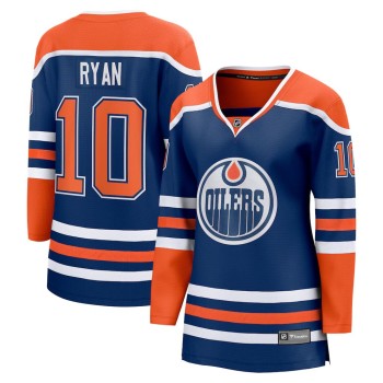 Women's Edmonton Oilers #10 Derek Ryan Royal Home Player Jersey