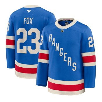 Youth New York Rangers #23 Adam Fox Blue Centennial Jersey Youth New York Rangers #23 Adam Fox Blue Centennial Jersey