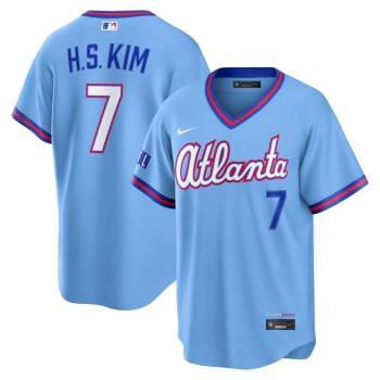 Youth Atlanta Braves #7 Ha-Seong Kim Nike Powder Blue 2026 City Connect Stadium Jersey