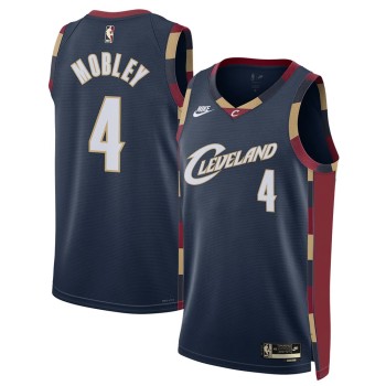 Men's Cleveland Cavaliers #4 Evan Mobley Black 2025/26 Hardwood Classics Jersey Men's Cleveland Cavaliers #4 Evan Mobley Black 2025/26 Hardwood Classics Jersey
