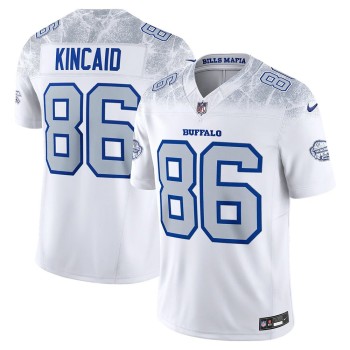 Youth Buffalo Bills #86 Dalton Kincaid White Rivalries Collection F.U.S.E. Vapor Limited Stitched Jersey
