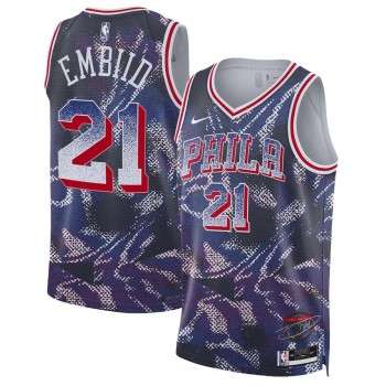 Men's Philadelphia 76ers #21 Joel Embiid Purple 2025/26 Select Series Jersey Men's Philadelphia 76ers #21 Joel Embiid Purple 2025/26 Select Series Jersey