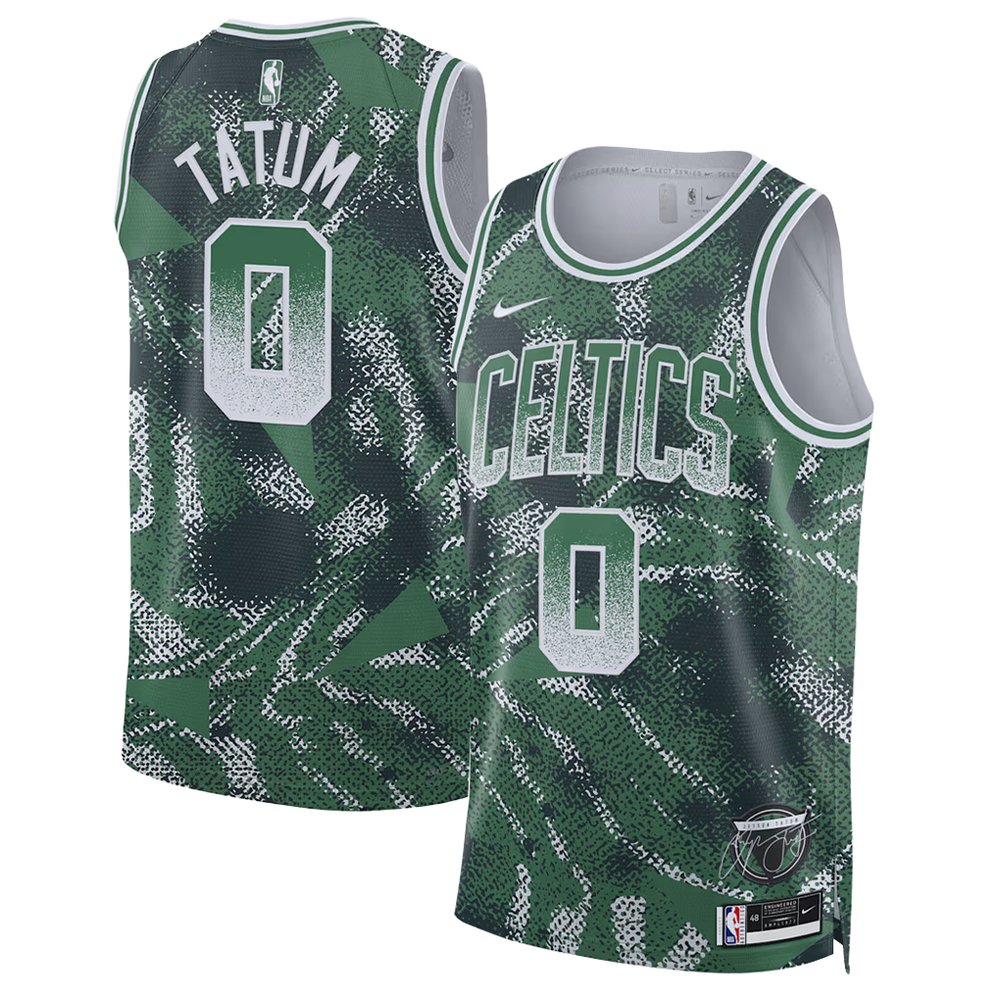 Men's Boston Celtics #0 Jayson Tatum Green 2025/26 Select Series Jersey Men's Boston Celtics #0 Jayson Tatum Green 2025/26 Select Series Jersey