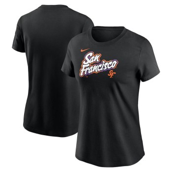Women's San Francisco Giants Nike Black 2025 City Connect Wordmark T-Shirt