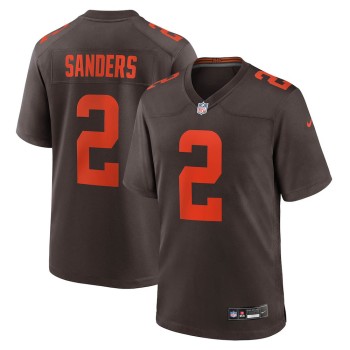 Men's Cleveland Browns #2 Shedeur Sanders Brown Alternate Game Jersey