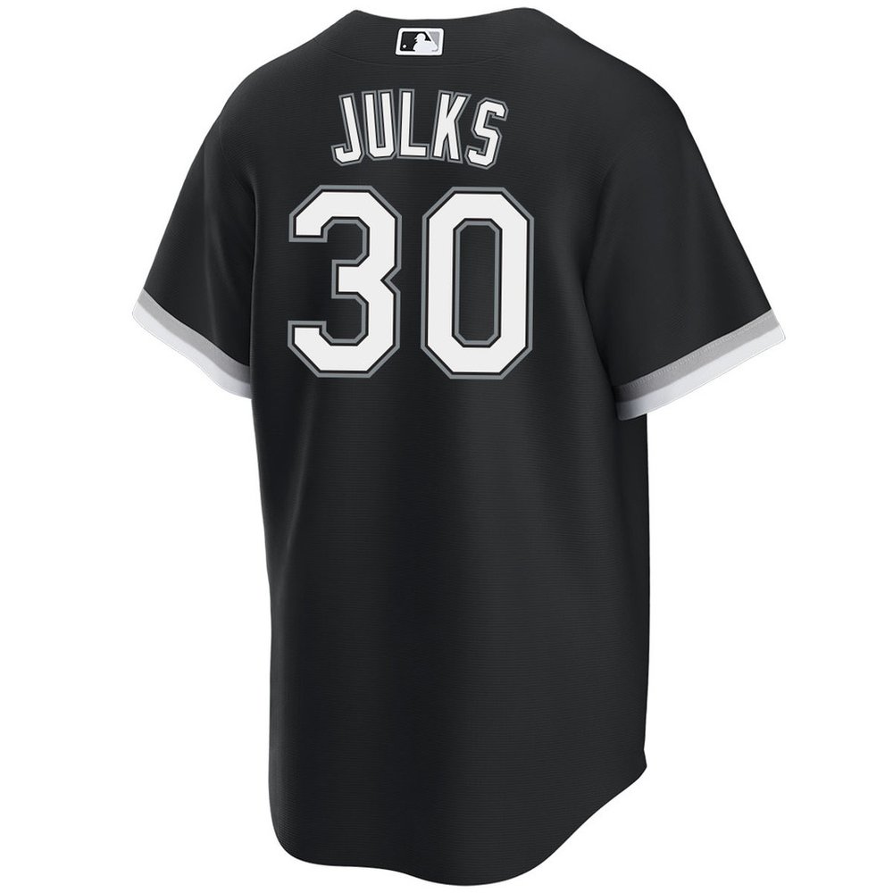 Men's Chicago White Sox #30 Corey Julks Black Home Official Player Jersey