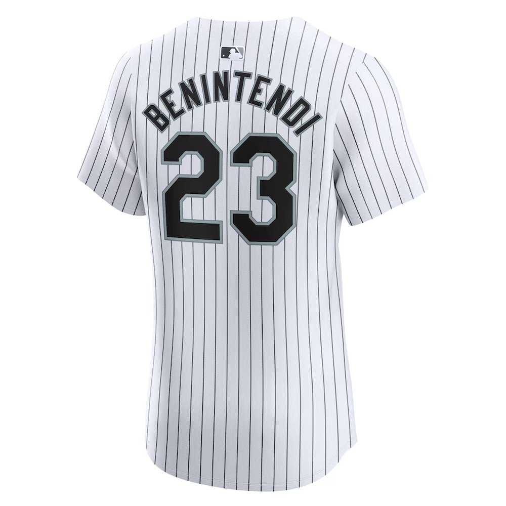 Men's Chicago White Sox #23 Andrew Benintendi Nike White Home Elite Player Jersey