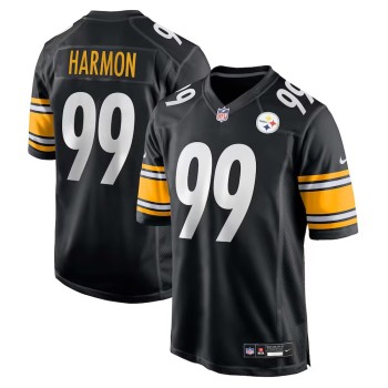 Men's Pittsburgh Steelers #99 Derrick Harmon Nike Black 2025 NFL Draft First Round Pick Game Jersey Men's Pittsburgh Steelers #99 Derrick Harmon Nike Black 2025 NFL Draft First Round Pick Game Jersey