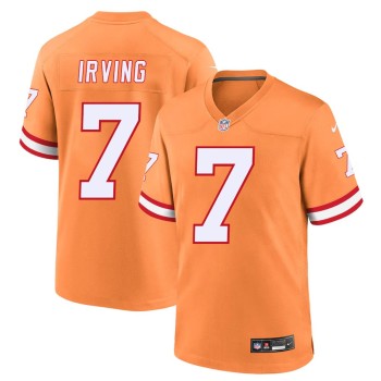 Men's '76 Tampa Bay Buccaneers #7 Bucky Irving Orange Player Game Jersey