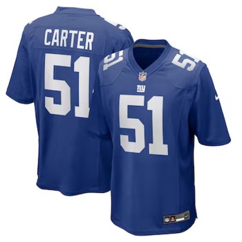 Men's New York Giants #51 Abdul Carter Nike Royal 2025 NFL Draft First Round Pick Game Jersey
