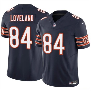 Men's Chicago Bears #84 Colston Loveland Navy 2025 Draft F.U.S.E. Vapor Untouchable Limited Stitched Football Jersey Men's Chicago Bears #84 Colston Loveland Navy 2025 Draft F.U.S.E. Vapor Untouchable Limited Stitched Football Jersey