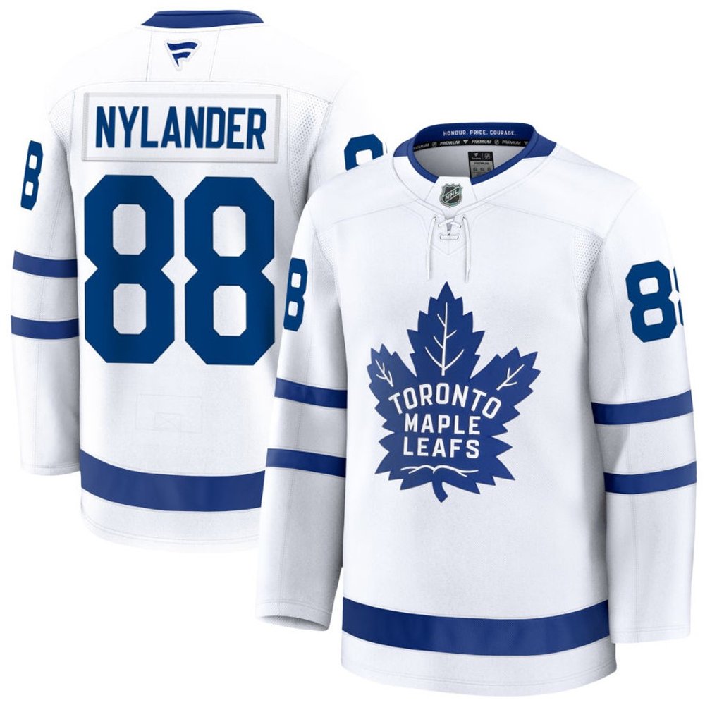 Youth Toronto Maple Leafs #88 William Nylander White Away Player Jersey