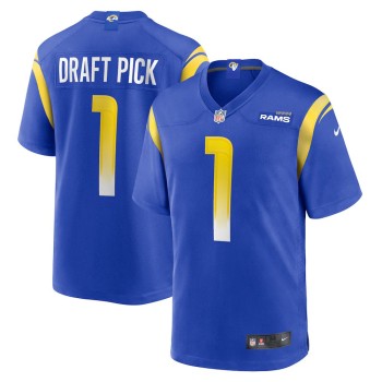 Men's Los Angeles Rams #1 Nike Royal 2025 NFL Draft First Round Pick No. 26 Game Jersey Men's Los Angeles Rams #1 Nike Royal 2025 NFL Draft First Round Pick No. 26 Game Jersey