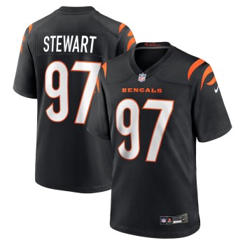 Men's Cincinnati Bengals #97 Shemar Stewart Nike Black 2025 NFL Draft First Round Pick Game Jersey Men's Cincinnati Bengals #97 Shemar Stewart Nike Black 2025 NFL Draft First Round Pick Game Jersey
