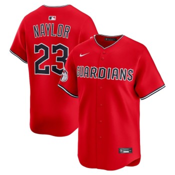 Men's Cleveland Guardians #23 Bo Naylor Red Home Limited Player Jersey