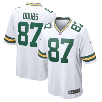 Men's Green Bay Packers #87 Romeo Doubs White Game Player Jersey