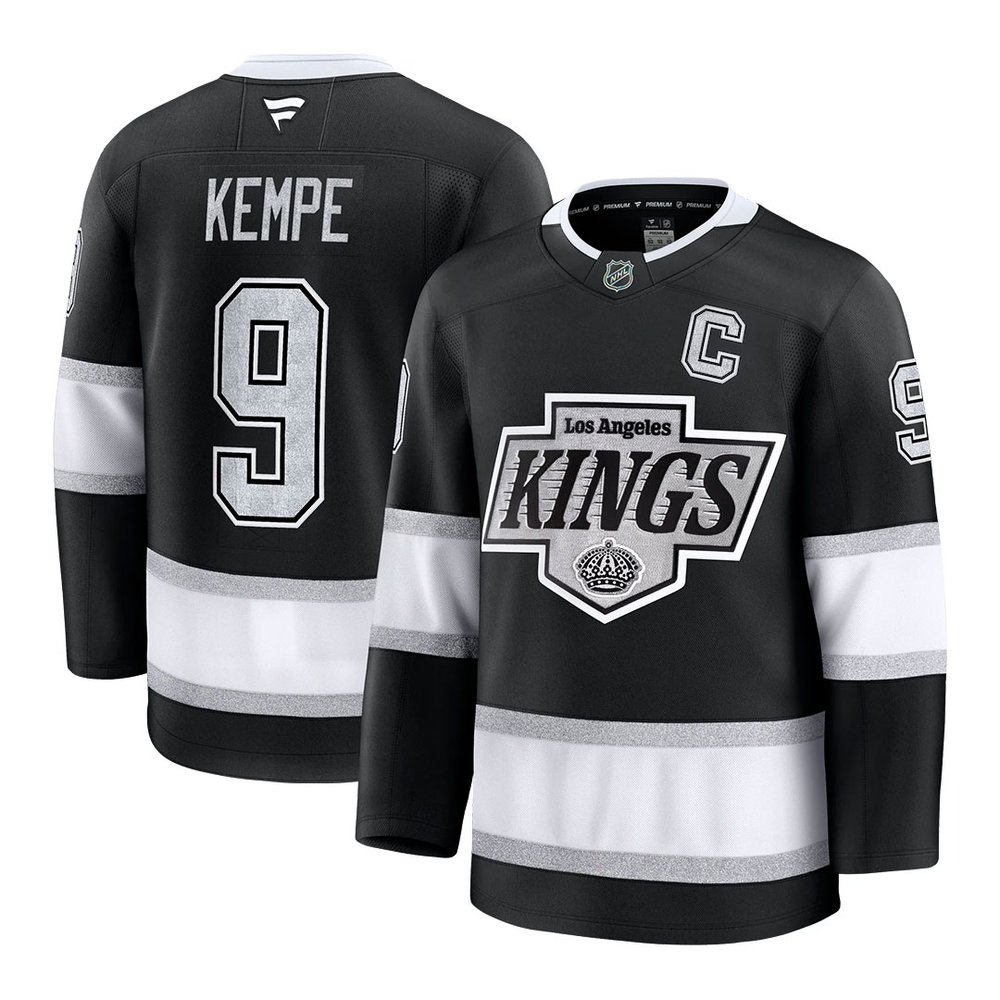 Youth Los Angeles Kings #9 Adrian Kempe Black Home Jersey