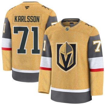 Men's Vegas Golden Knights #71 William Karlsson Gold Home Premium Jersey Men's Vegas Golden Knights #71 William Karlsson Gold Home Premium Jersey