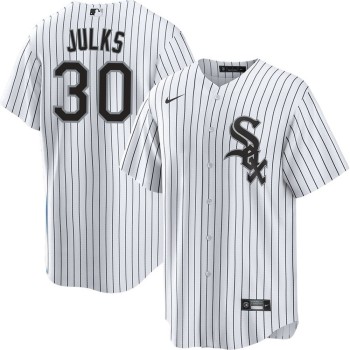 Men's Chicago White Sox #30 Corey Julks White Home Official Player Jersey Men's Chicago White Sox #30 Corey Julks White Home Official Player Jersey