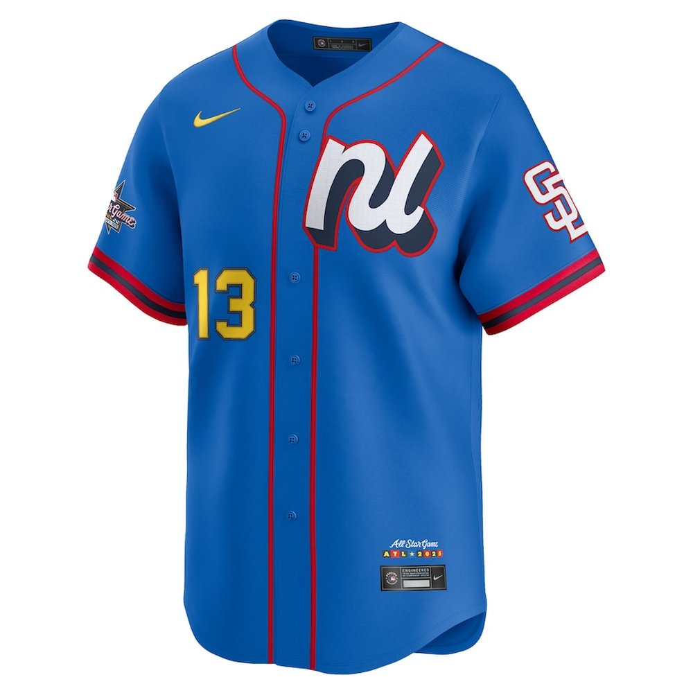 Men's National League #13 Manny Machado Nike Blue 2025 All-Star Edition Limited Player Jersey
