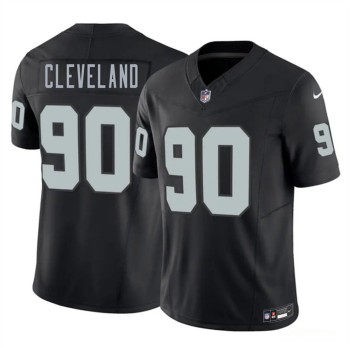 Men's Las Vegas Raiders #90 Brandon Cleveland Black 2026 NFL Draft Vapor F.U.S.E. Limited Jersey