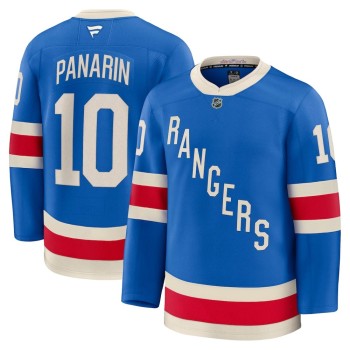 Men's New York Rangers #10 Artemi Panarin Blue Centennial Premium Jersey
