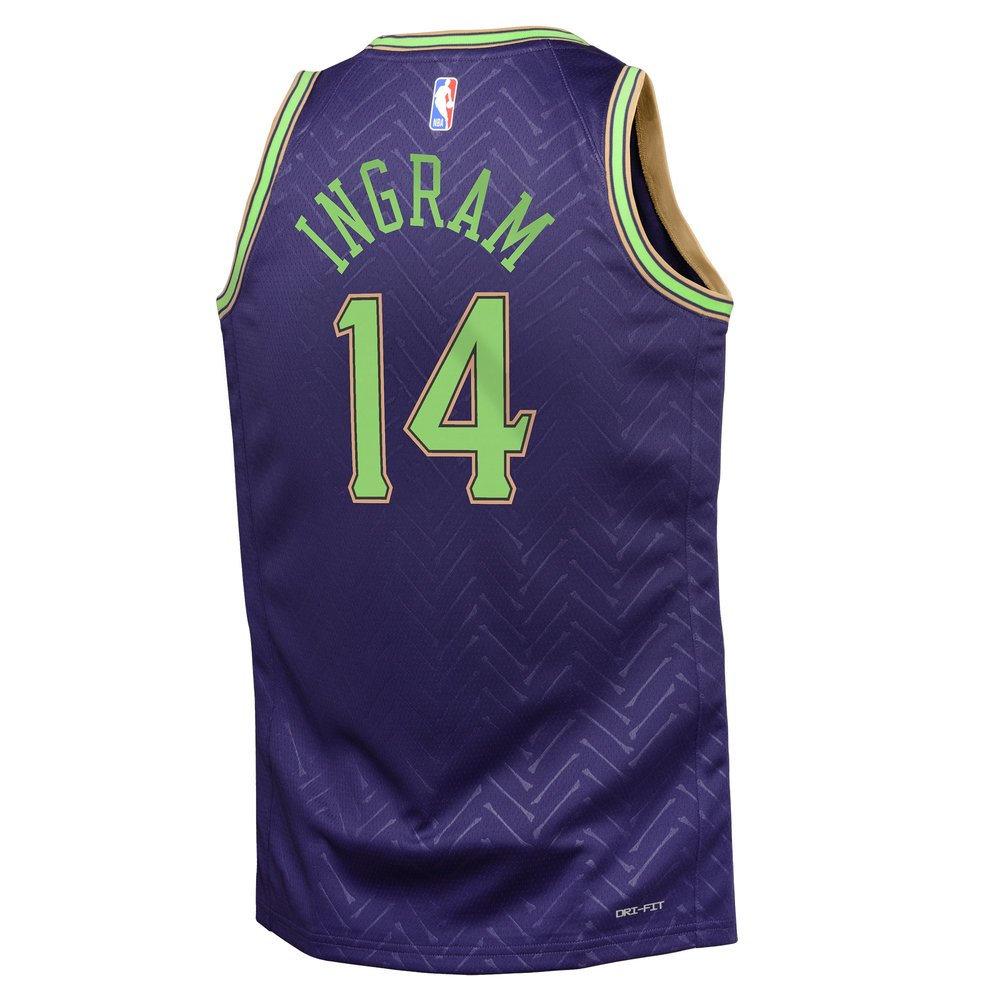 Youth New Orleans Pelicans Brandon Ingram Purple 2024/25 Swingman Player Jersey - City Edition