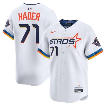 Men's Houston Astros #71 Josh Hader White 2025 City Connect Limited Stitched Baseball Jersey Men's Houston Astros #71 Josh Hader White 2025 City Connect Limited Stitched Baseball Jersey