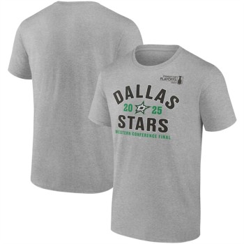 Men's Dallas Stars Heather Gray 2025 Stanley Cup Playoffs Eastern Conference Final Contender T-Shirt Men's Dallas Stars Heather Gray 2025 Stanley Cup Playoffs Eastern Conference Final Contender T-Shirt