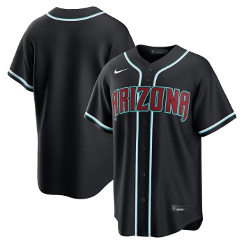 Men's Arizona Diamondbacks Fashion Replica Black Out Jersey