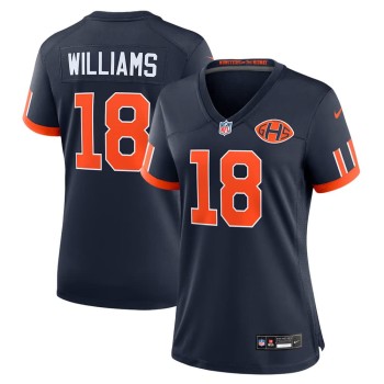 Women's Chicago Bears #18 Caleb Williams Navy 2026 Rivalries Collection Game Jersey