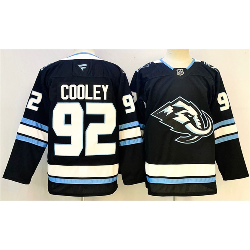 Men's Utah Mammoth #92 Logan Cooley Navy 2025 Stitched Premium Jersey