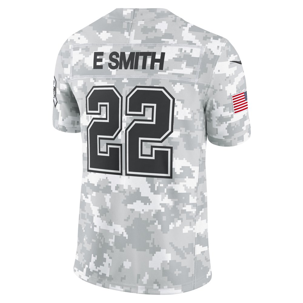 Men's Dallas Cowboys Emmitt Smith Arctic Camo 2024 Salute to Service Retired Player Limited Jersey