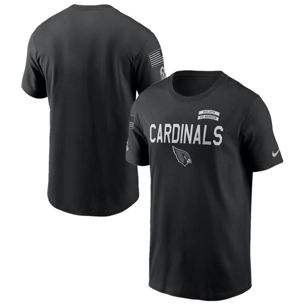 Men's Arizona Cardinals Black 2026 Salute to Service Sideline Dri-FIT T-Shirt