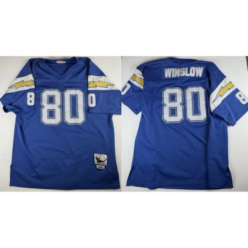 Youth Los Angeles Chargers #80 Kellen Winslow Blue 1981 Throwback Jersey