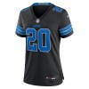Women's Detroit Lions #20 Barry Sanders Black 2nd Alternate Retired Player Game Jersey