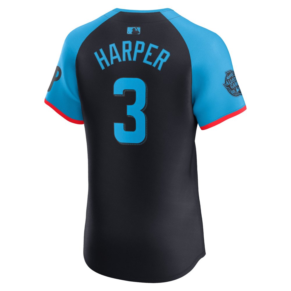 Men's National League Bryce Harper Navy 2024 MLB All-Star Game Elite Player Jersey