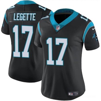 Women's Carolina Panthers #17 Xavier Legette Black 2024 Draft Vapor Stitched Jersey(Run Small) Women's Carolina Panthers #17 Xavier Legette Black 2024 Draft Vapor Stitched Jersey(Run Small)