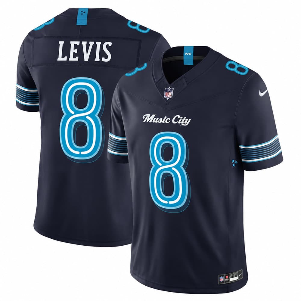 Men's Tennessee Titans #8 Will Levis Navy 2026 Rivalries Collection Vapor F.U.S.E. Limited Jersey