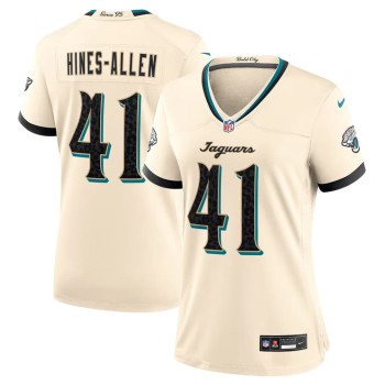 Women's Jacksonville Jaguars #41 Josh Hines-Allen Cream 2026 Rivalries Collection Game Jersey