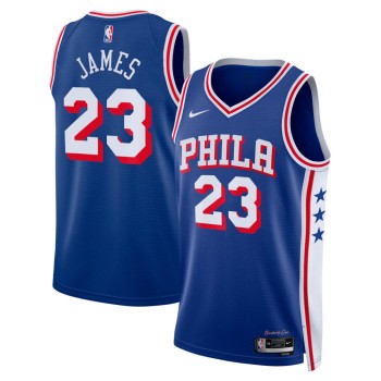Men's Philadelphia 76ers #23 LeBron James Nike Royal Swingman Icon Edition Jersey
