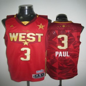 2011 All Star Hornets #3 Chris Paul Red Stitched NBA Jersey 2011 All Star Hornets #3 Chris Paul Red Stitched NBA Jersey