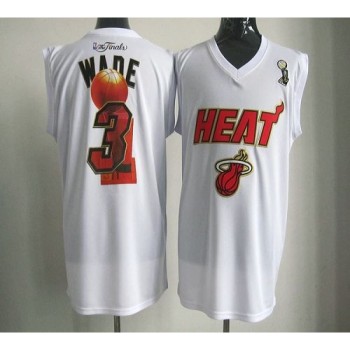 2012 NBA Finals Heat #3 Dwyane Wade White Stitched NBA Jersey 2012 NBA Finals Heat #3 Dwyane Wade White Stitched NBA Jersey