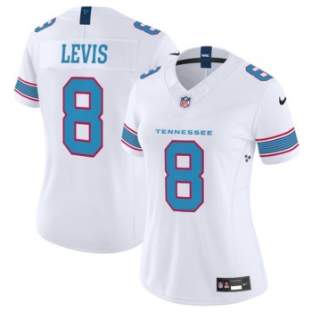 Women's Tennessee Titans #8 Will Levis White F.U.S.E. Vapor Limited Stitched Football Jersey(Run Small)