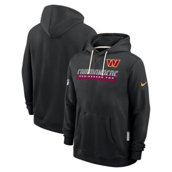 Men's Washington Commanders Black Sideline Standard Issue Top Prospect Dri-FIT Hoodie Men's Washington Commanders Black Sideline Standard Issue Top Prospect Dri-FIT Hoodie